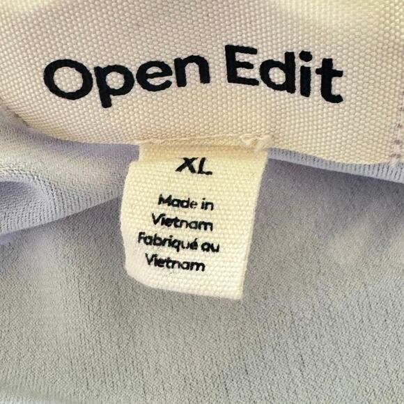 Nordstrom OPEN EDIT Tie Shoulder Mini Dress Purple-Pink Ash Blur Floral Sz XL - Picture 5 of 9